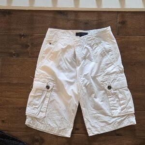 Tommy Hilfiger White Cargo Shorts for Boys
